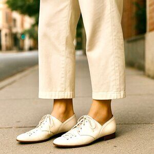 Kenneth Cole Shoes Loafer Derby Moc Laces Leather Vintage Made in Italy